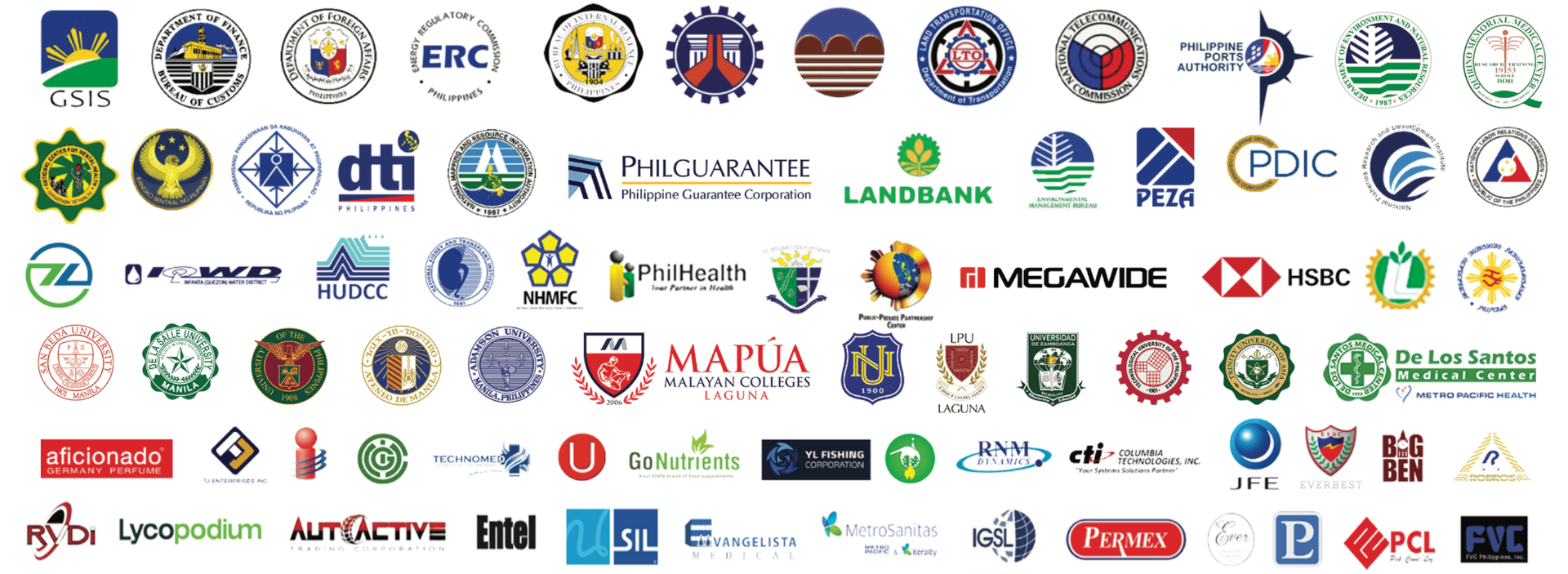Logos of organizations Cosmotech works with
